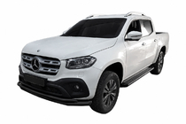 Mercedes X class 2017-2020 Orurowanie przednie ST017 Black (stal nierdzewna, 60 mm) zdjęcia 1