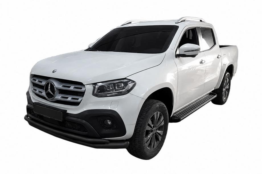 Mercedes X class 2017-2020 Orurowanie przednie ST017 Black (stal nierdzewna, 60 mm) Image