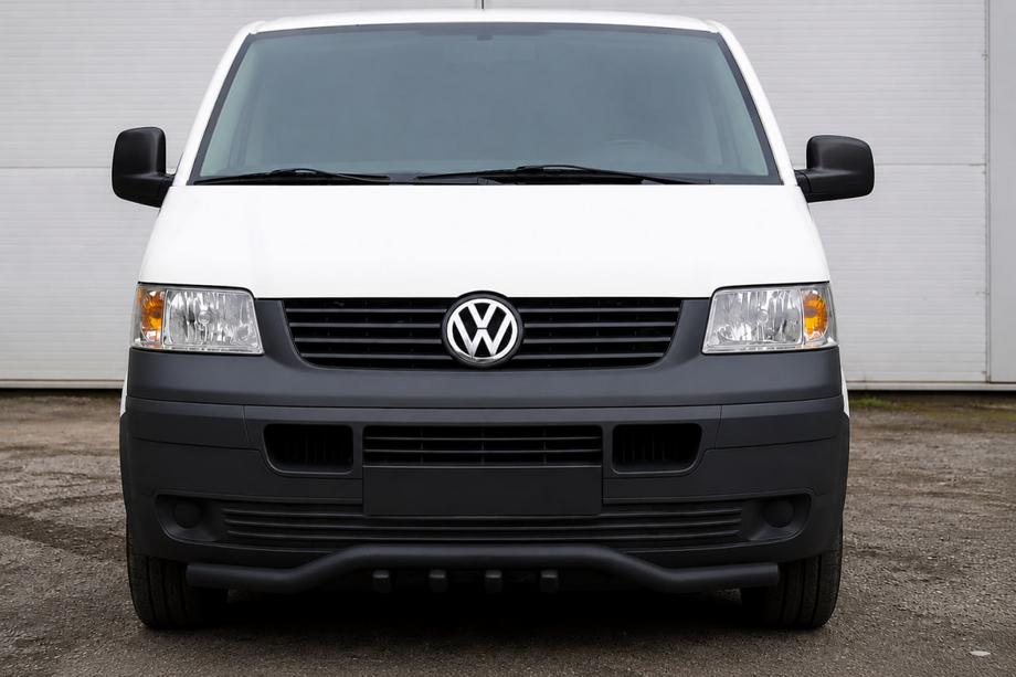 Volkswagen T5 Multivan 2003–2010 Orurowanie przednie z falowanym grillem ST007-1 Black (stal nierdzewna) Image