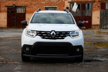 Renault Duster 2018-2024 Orurowanie przednie F3-10 Black (stal nierdzewna) zdjęcia 2