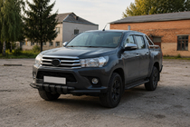 Toyota Hilux 2015- Orurowanie przednie F3-34 Black (stal nierdzewna) zdjęcia 3