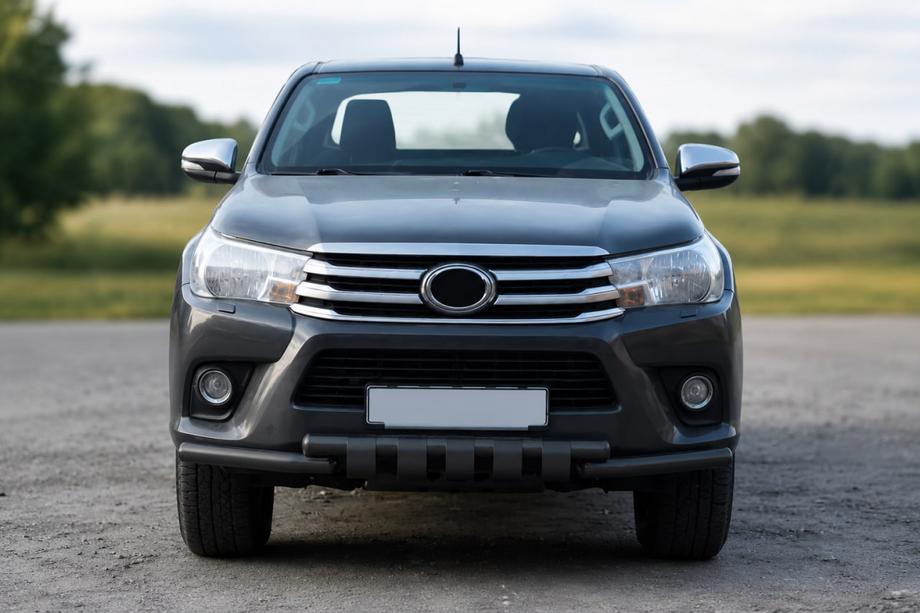 Toyota Hilux 2015- Orurowanie przednie F3-34 Black (stal nierdzewna) Image