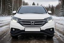 Honda CRV 2012-2016 Orurowanie przednie ST007 Black (stal nierdzewna) zdjęcia 1