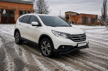 Honda CRV 2012-2016 Orurowanie przednie ST007 Black (stal nierdzewna) zdjęcia 2