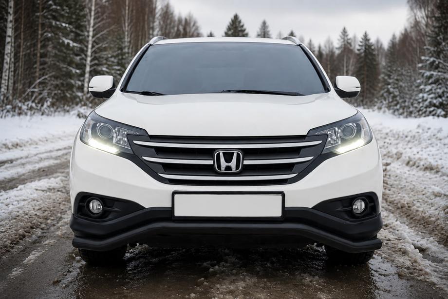 Honda CRV 2012-2016 Orurowanie przednie ST007 Black (stal nierdzewna) Image