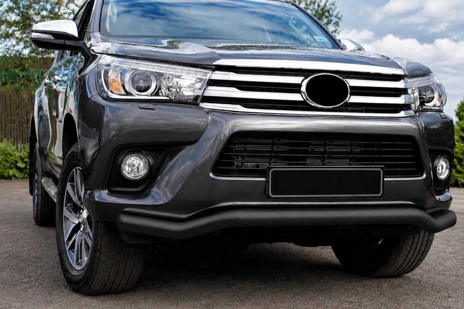 Toyota Hilux 2015- Orurowanie przednie ST007 Black (stal nierdzewna) Image