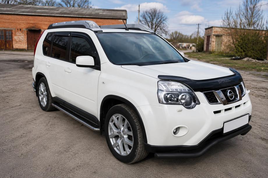 Nissan X-trail T31 2007-2014 Orurowanie przednie ST007 Black (stal nierdzewna) Image
