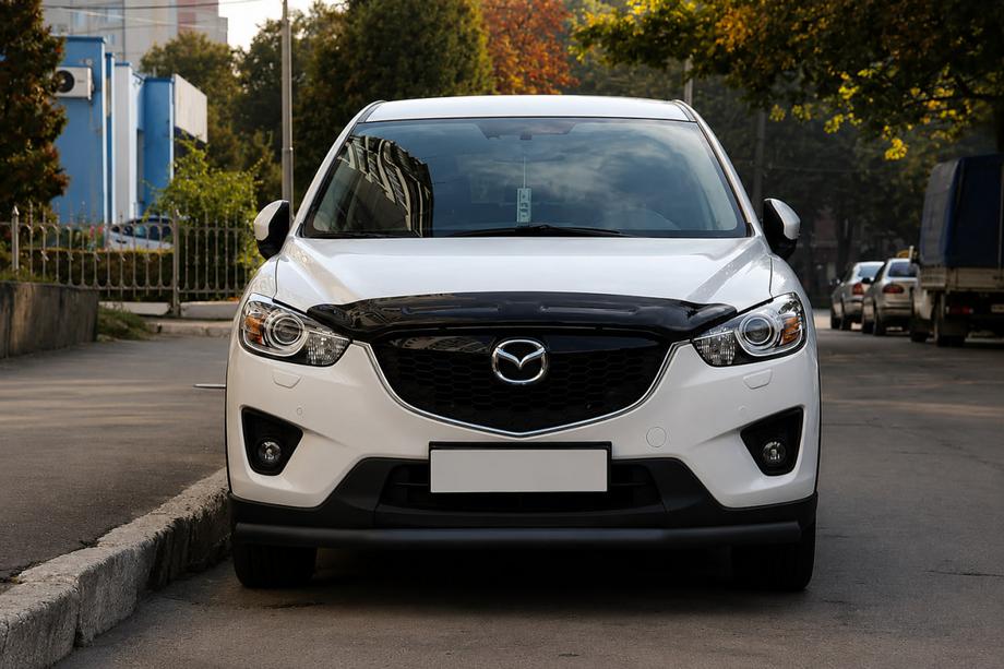 Mazda CX-5 2012-2017 Osłona Przednia ST008 Czarna (Stal Nierdzewna) Image