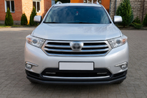 Toyota Highlander 2008-2013 Orurowanie przednie ST008 Black (2010-2013, stal nierdzewna) zdjęcia 2