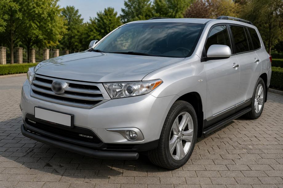 Toyota Highlander 2008-2013 Orurowanie przednie ST008 Black (2010-2013, stal nierdzewna) Image