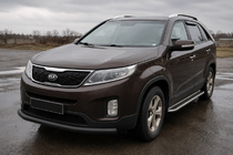 Kia Sorento II XM 2009-2014 Orurowanie przednie ST008 Black (2013-2015, stal nierdzewna) zdjęcia 1