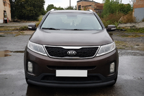 Kia Sorento II XM 2009-2014 Orurowanie przednie ST008 Black (2013-2015, stal nierdzewna) zdjęcia 2