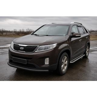 Orurowanie przednie ST008 Black (2013-2015, stal nierdzewna) Kia Sorento II XM 2009-2014 zdjęcia 1