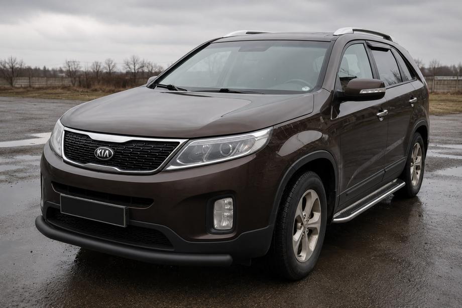 Kia Sorento II XM 2009-2014 Orurowanie przednie ST008 Black (2013-2015, stal nierdzewna) Image