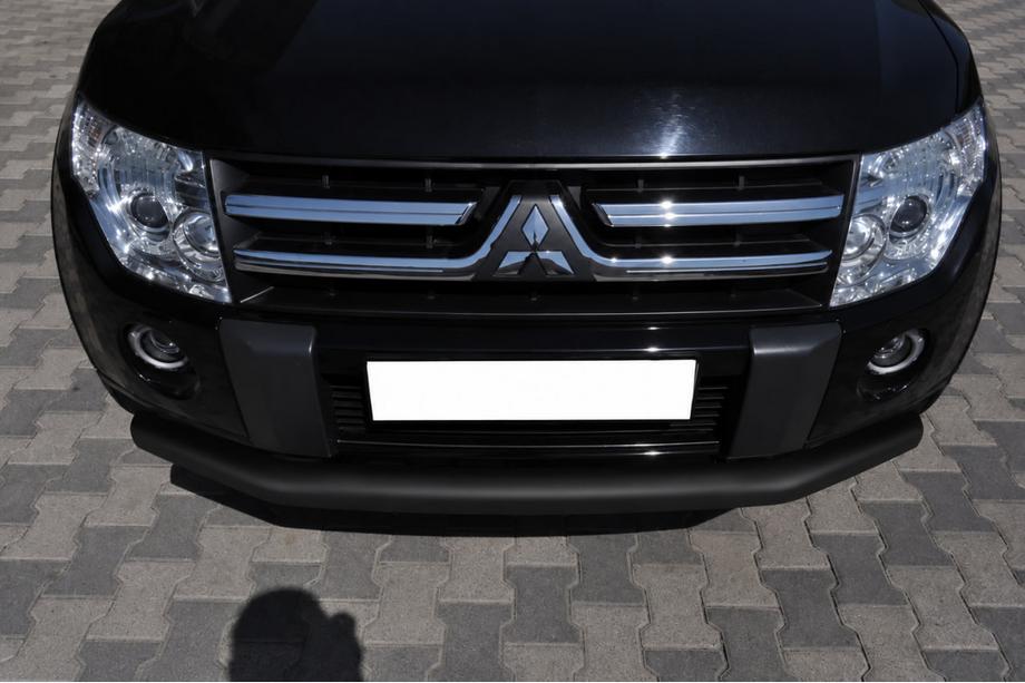 Mitsubishi Pajero Wagon III 1999-2006 Orurowanie przednie ST008 Black (stal nierdzewna) Zdjęcia 2