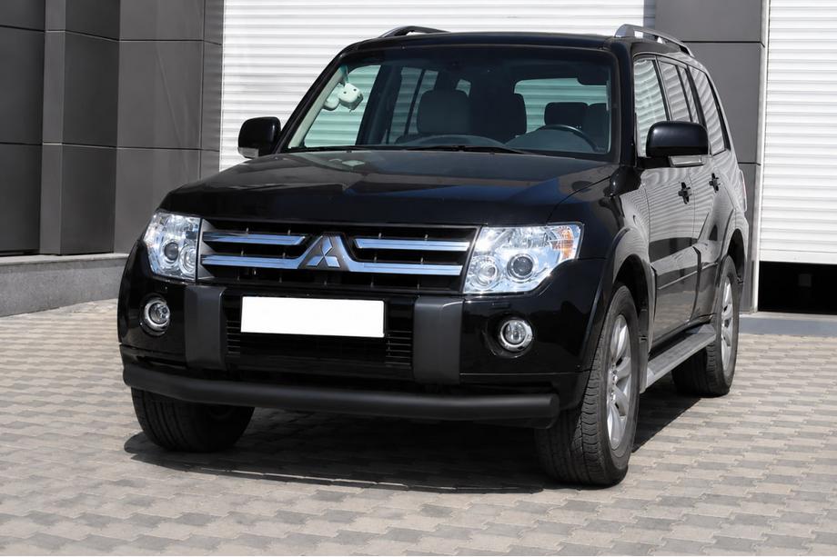 Mitsubishi Pajero Wagon III 1999-2006 Orurowanie przednie ST008 Black (stal nierdzewna) Zdjęcia 1