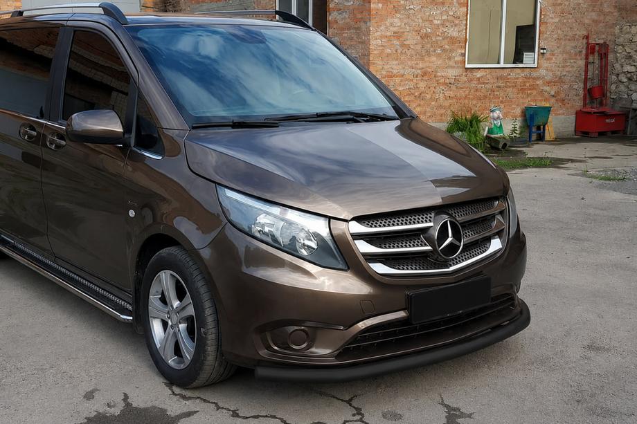 Mercedes Vito/V-class W447 2014- Orurowanie przednie ST008 Black (stal nierdzewna) Zdjęcia 3