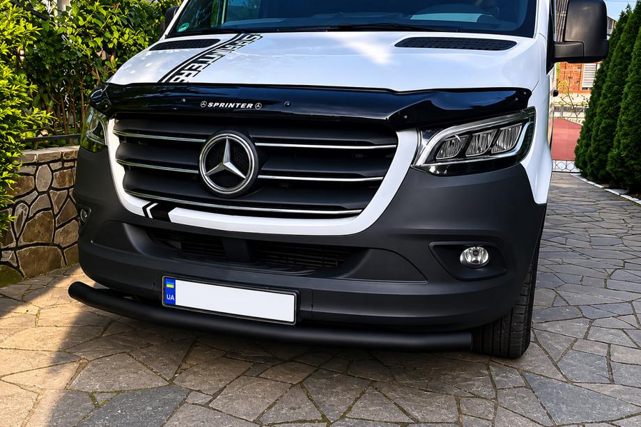 Mercedes Sprinter W907/W910 2018- Orurowanie przednie ST008 Black (stal nierdzewna) Image