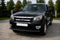 Ford Ranger 2007-2011 Osłona Przednia ST008 Czarna (Stal Nierdzewna) zdjęcia 1