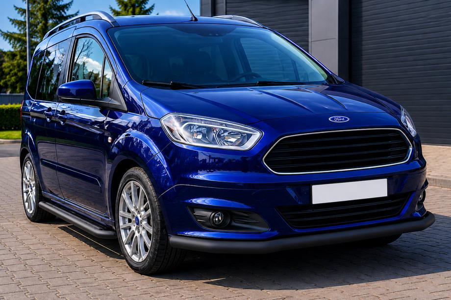 Ford Courier 2014-2023 Osłona Przednia ST008 Czarna (Stal Nierdzewna) Image