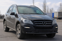 Mercedes ML W164 2005-2011 Osłona Przednia ST008 Czarna (Stal Nierdzewna) zdjęcia 2
