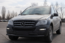 Mercedes ML W164 2005-2011 Osłona Przednia ST008 Czarna (Stal Nierdzewna) zdjęcia 3