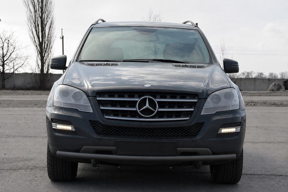 Mercedes ML W164 2005-2011 Osłona Przednia ST008 Czarna (Stal Nierdzewna) Image