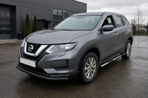 Nissan X-trail T32/Rogue 2014-2021 Osłona Przednia ST008 Czarna (Stal Nierdzewna) zdjęcia 1