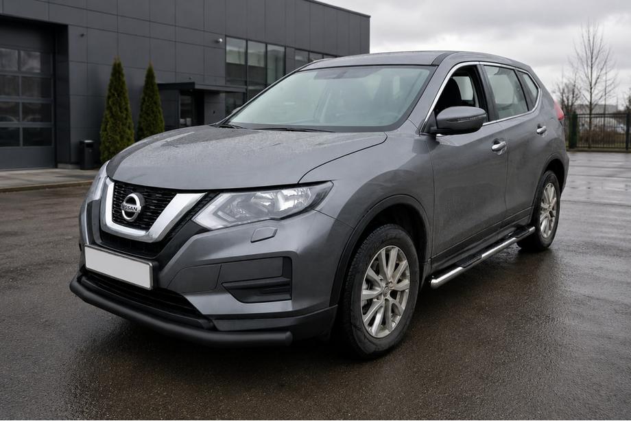 Nissan X-trail T32/Rogue 2014-2021 Osłona Przednia ST008 Czarna (Stal Nierdzewna) Image