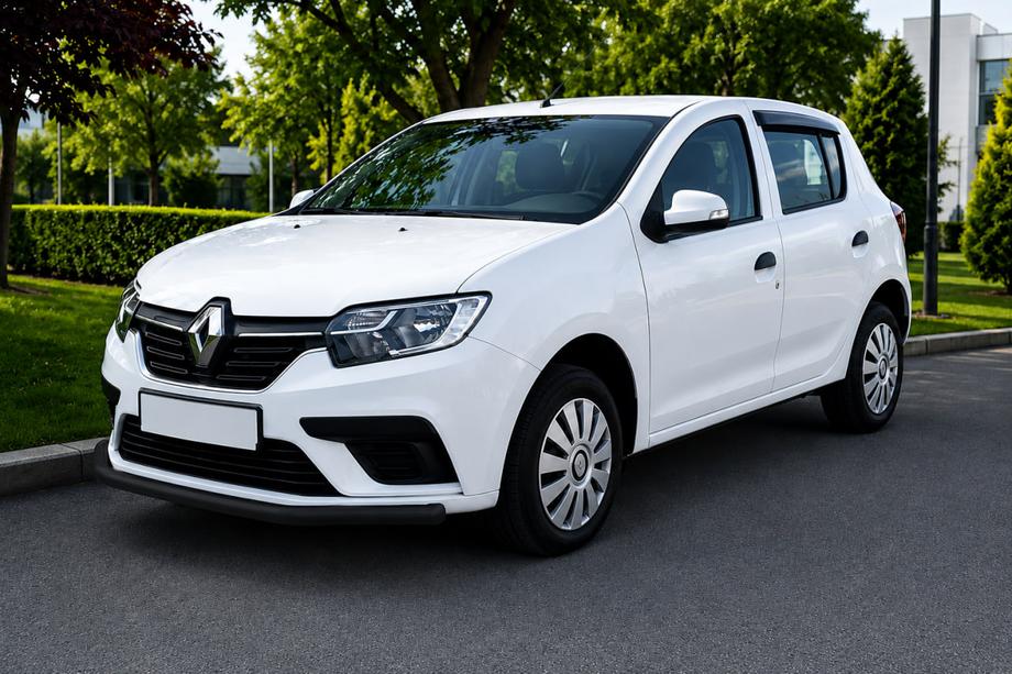 Renault Sandero 2013-2022 Osłona Przednia ST008 Czarna (Stal Nierdzewna) Image