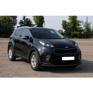 Osłona Przednia ST008 Czarna (Stal Nierdzewna) Kia Sportage 2015-2021 zdjęcia 2