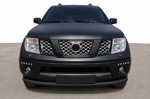 Nissan Pathfinder R51 2005-2014 Orurowanie przednie ST008-2 Black (stal nierdzewna) zdjęcia 1