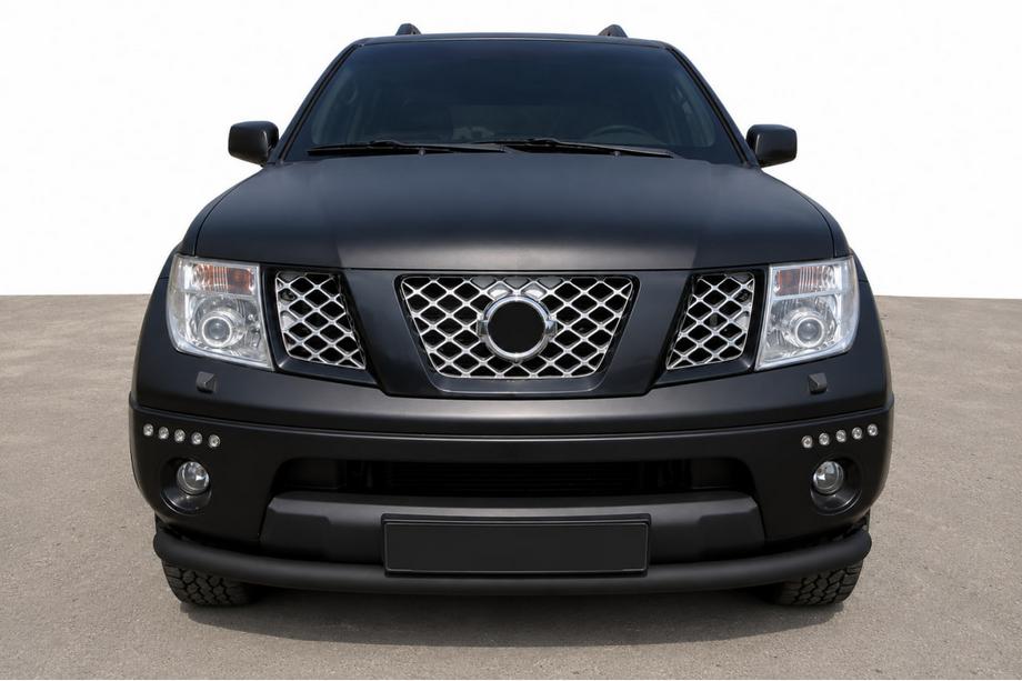 Nissan Pathfinder R51 2005-2014 Orurowanie przednie ST008-2 Black (stal nierdzewna) Image