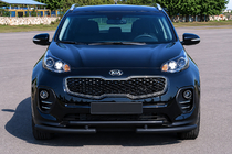 Kia Sportage 2015-2021 Orurowanie przednie ST009 Black (stal nierdzewna) zdjęcia 1