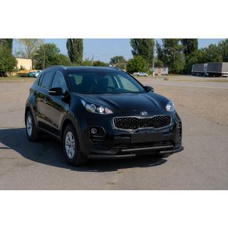 Orurowanie przednie ST009 Black (stal nierdzewna) Kia Sportage 2015-2021 zdjęcia 2