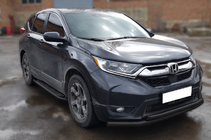 Honda CRV 2017-2022 Orurowanie przednie ST014 Black (2016-2019, stal nierdzewna) zdjęcia 2