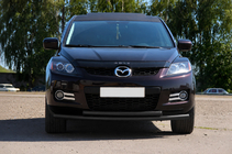 Mazda CX-7 2006-2012 Osłona Przednia ST014 Czarna (Stal Nierdzewna) zdjęcia 2