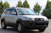 Hyundai Tucson JM 2004- Osłona Przednia ST014 Czarna (Stal Nierdzewna) zdjęcia 2