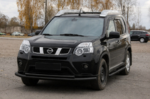 Nissan X-trail T31 2007-2014 Orurowanie przednie ST014 Black (stal nierdzewna) zdjęcia 1
