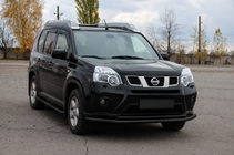 Nissan X-trail T31 2007-2014 Orurowanie przednie ST014 Black (stal nierdzewna) zdjęcia 2
