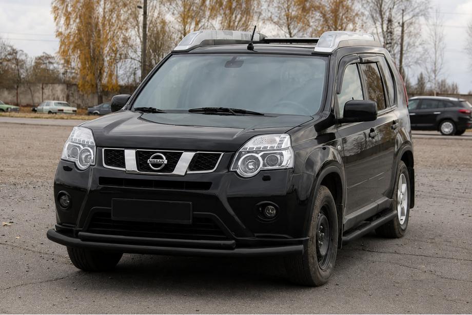 Nissan X-trail T31 2007-2014 Orurowanie przednie ST014 Black (stal nierdzewna) Image