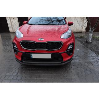 Orurowanie przednie ST014 Black (stal nierdzewna) Kia Sportage 2015-2021 zdjęcia 2