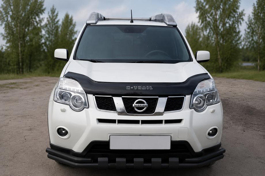 Nissan X-trail T31 2007-2014 Orurowanie przednie ST015 Black (stal nierdzewna) Image