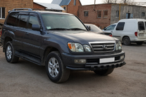 Lexus LX470 1998-2007 Orurowanie przednie ST015 Black (stal nierdzewna) zdjęcia 2