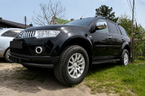 Mitsubishi Pajero Sport 2008-2015 Orurowanie przednie ST015 Black (stal nierdzewna) zdjęcia 1