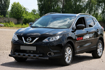 Nissan Qashqai 2014-2021 Orurowanie przednie ST015 Black (stal nierdzewna) zdjęcia 2