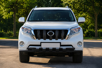 Toyota Land Cruiser Prado 150 2009-2023 Orurowanie przednie ST015 Black (stal nierdzewna) zdjęcia 1