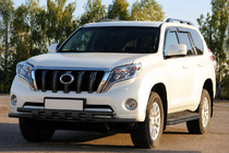 Toyota Land Cruiser Prado 150 2009-2023 Orurowanie przednie ST015 Black (stal nierdzewna) zdjęcia 2