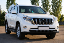 Toyota Land Cruiser Prado 150 2009-2023 Orurowanie przednie ST015 Black (stal nierdzewna) zdjęcia 3