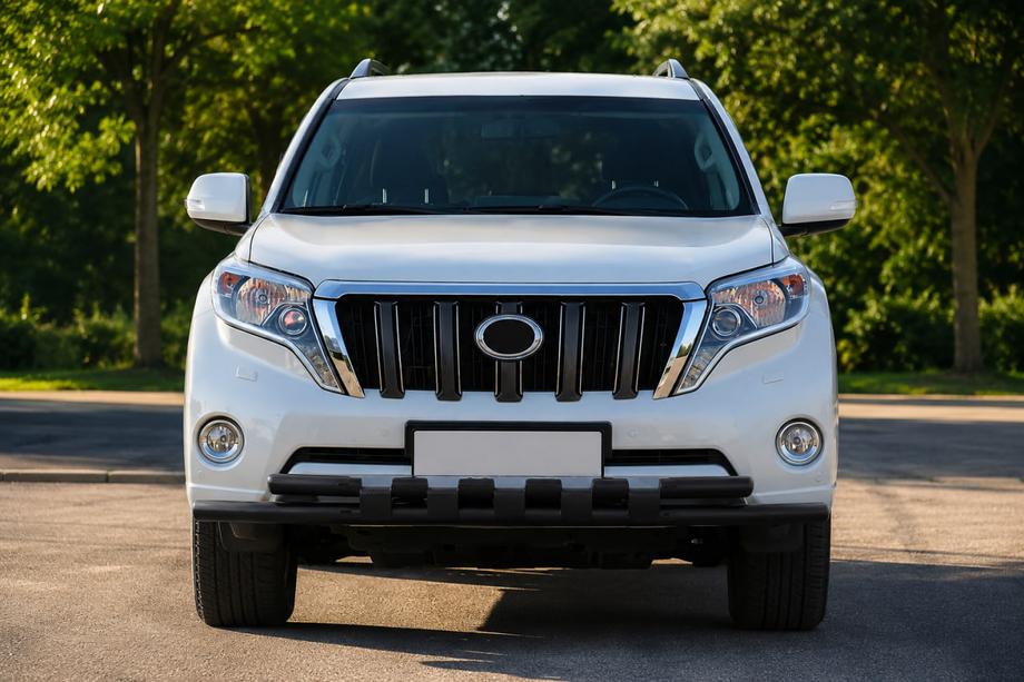 Toyota Land Cruiser Prado 150 2009-2023 Orurowanie przednie ST015 Black (stal nierdzewna) Image